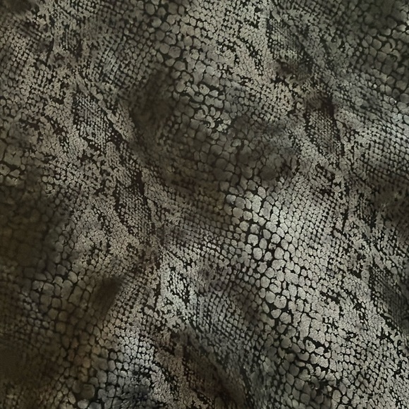 Carmen Marc Valvo Snakeskin Dress Size L - Picture 4 of 6